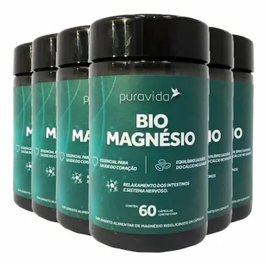 BIO MAGNéSIO 6 X 60 CáPSULAS PURAVIDA