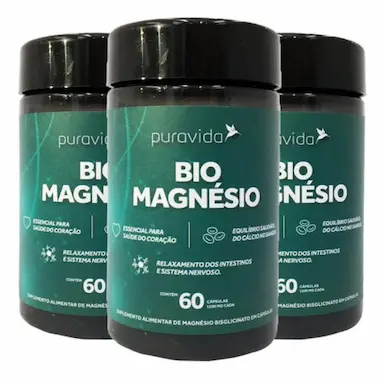 BIO MAGNéSIO 3 X 60 CáPSULAS PURAVIDA