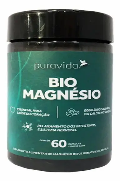 BIO MAGNéSIO 60 CáPSULAS PURAVIDA