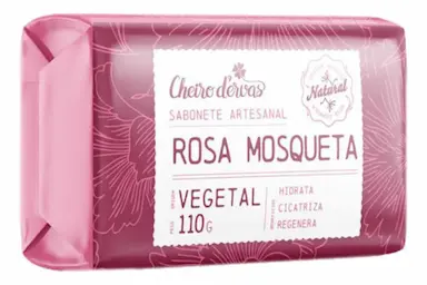 SABONETE DE ROSA MOSQUETA 110G CHEIRO D&amp;amp;#039ERVAS