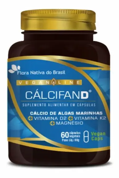 CáLCIO E VITAMINA D 60 CáPS VEG FLORA NATIVA