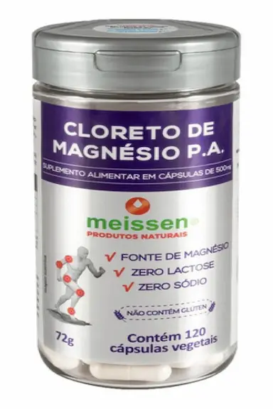 CLORETO DE MAGNéSIO P.A. 120 CáPSULAS - MEISSEN