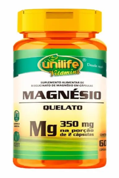 MAGNéSIO QUELATO 60 CáPSULAS - UNILIFE