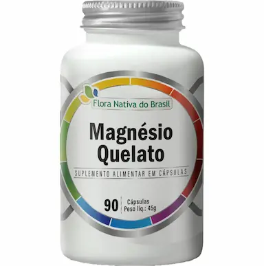MAGNÉSIO QUELATO 500MG 90 CÁPSULAS - FLORA NATIVA