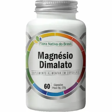 MAGNéSIO DIMALATO 60 CáPSULAS - FLORA NATIVA