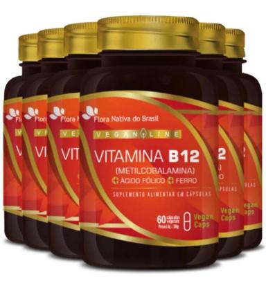 VITAMINA B12 6 X 60 CáPSULAS VEGANAS FLORA NATIVA