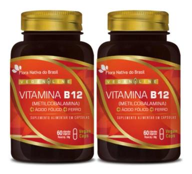 VITAMINA B12 2 X 60 CáPSULAS VEGANAS FLORA NATIVA