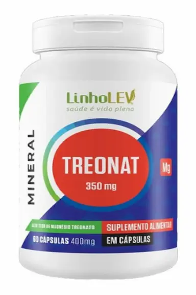 TREONATO DE MAGNéSIO 60 CáPSULAS LINHO LEV