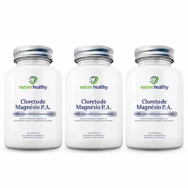 KIT C/ 3 - CLORETO DE MAGNÉSIO P.A. NATURE HEALTHY