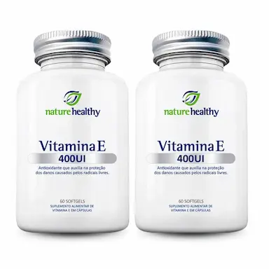 KIT C/ 2 VITAMINA E 400UI NATURE HEALTHY