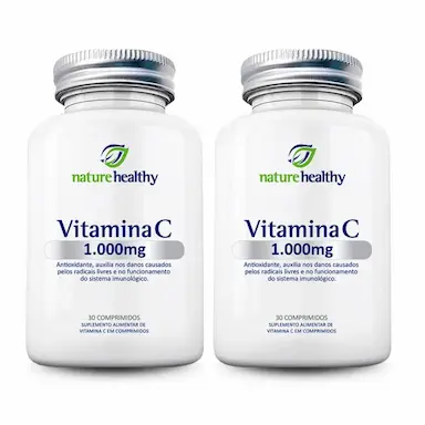 KIT C/ 2 - VITAMINA C 1.000MG NATURE HEALTHY