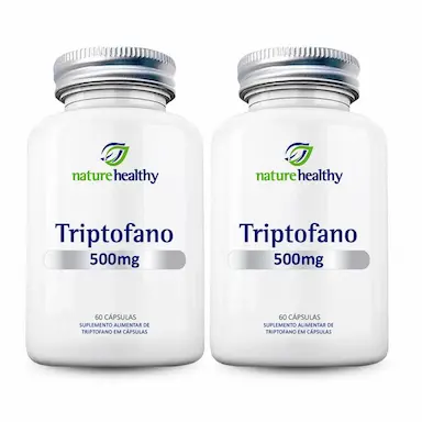 KIT C/ 2 - TRIPTOFANO 500MG NATURE HEALTHY