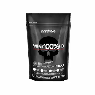 100% WHEY HD BAUNILHA 900G REFIL - BLACK SKULL