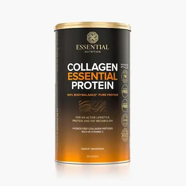 COLLAGEN ESSENTIAL PROTEIN TANGERINA LATA 430G -  ESSENTIAL NUTRITION