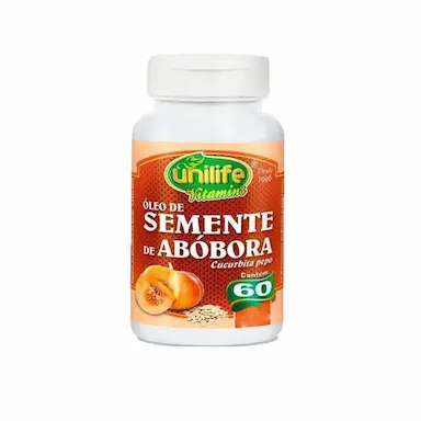 ÓLEO DE SEMENTE DE ABóBORA 1200MG 60 CAPS - UNILIFE
