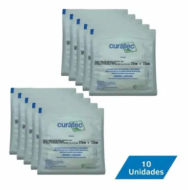 KIT CURATEC HIDROCOLOIDE STANDARD 10X10 COM 10UNIDADES