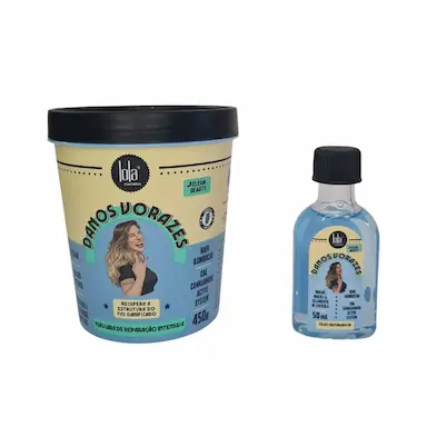 KIT LOLA DANOS VORAZES MáSCARA 450G + ÓLEO REPARADOR 50ML