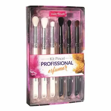 KIT DE 6 PINCéIS PARA ESFUMAR SOMBRA MACRILAN WB800
