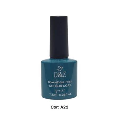 ESMALTE EM GEL D&amp;amp;AMPZ 7.5ML LED/UV UNHAS MANICURE NAIL ORIGINAL A22