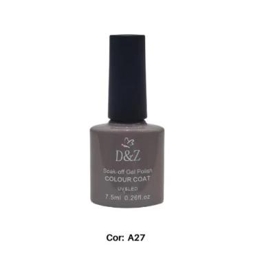 ESMALTE EM GEL D&amp;amp;AMPZ 7.5ML LED/UV UNHAS MANICURE NAIL ORIGINAL A27