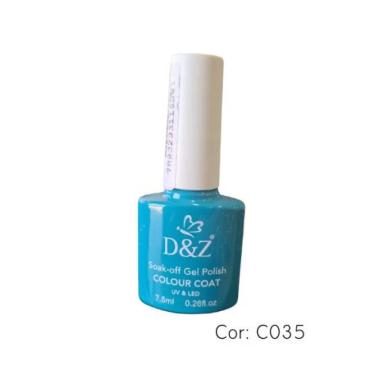 ESMALTE EM GEL D&amp;amp;AMPZ 7.5ML LED/UV UNHAS MANICURE NAIL ORIGINAL C035|