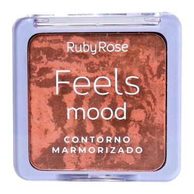 RUBY ROSE PALETA DE CONTORNO MARMORIZADO FEELS MOOD HB7527 Medium - xpto
