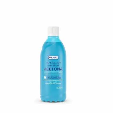 REMOVEDOR À BASE DE ACETONA FARMAX HIPOALERGêNICO 500ML