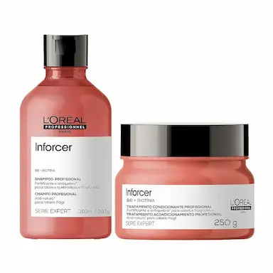 KIT LORéAL INFORCER - SHAMPOO E MáSCARA