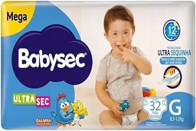 BABY SEC ULTRASEC MEGA GALINHA PINTADINHA G 32 UNIDADES