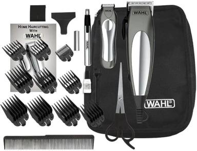 KIT COMPLETO WAHL DELUXE GROOM PRO 1 MáQUINA DE CORTE 2 APARADORES DE PELO