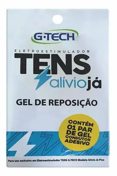 GEL TENS DE REPOSIçãO ALíVIO Já PARA ELETROESTIMULADOR GTECH