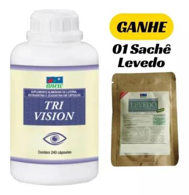 TRI VISION ANEW 240 CAPS + 01 SACHê LEVEDO VEGANO 20 CAPS