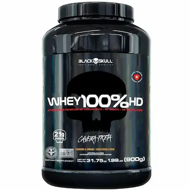 WHEY 100% HD - 900G - COOKIES E CREAM - BLACK SKULL