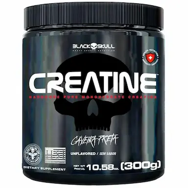 CREATINA 100% PURA - 300G - BLACK SKULL