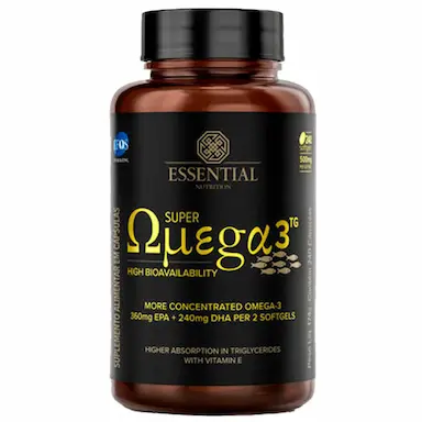SUPER OMEGA 3 TG 500MG - 240 CAPSULAS - ESSENTIAL NUTRITION