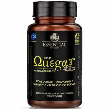 SUPER OMEGA 3 TG 1000MG - 60 CAPSULAS - ESSENTIAL NUTRITION
