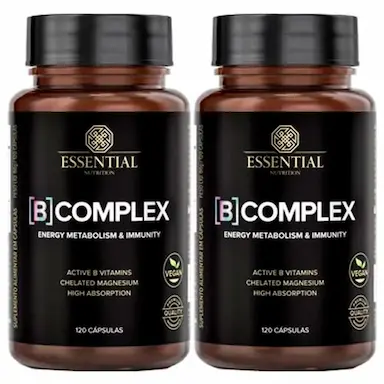 KIT 2X B COMPLEX - 120 CAPSULAS - ESSENTIAL NUTRITION