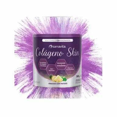 COLAGENO SKIN 300G - SANAVITA ABACAXI C/HORTELã