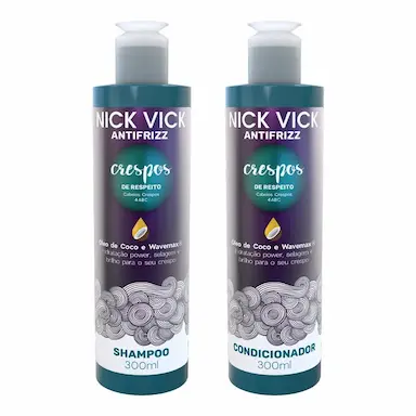 KIT SHAMPOO COND CRESPOS DE RESPEITO NICK VICK ANTIFRIZZ