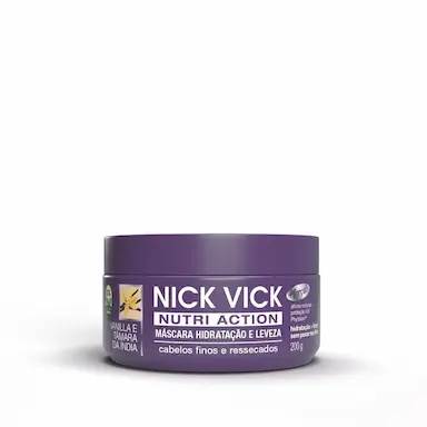 MÁSCARA HIDRATAÇÃO E LEVEZA NICK VICK NUTRI ACTION 200G