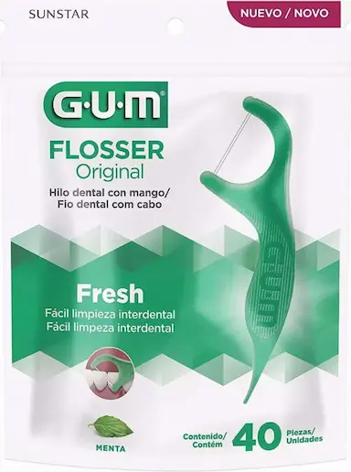 GUM FLOSSER ORIGINAL MENTA 40UN