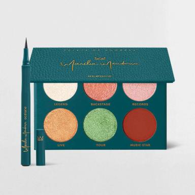 KIT PALETA DE SOMBRAS + CANETA DELINEADORA MARíLIA MENDONçA BY OCéANE (2 PRODUTOS)
