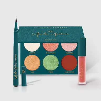 KIT PALETA DE SOMBRAS + CANETA DELINEADORA + BATOM NUDE MARíLIA MENDONçA BY OCéANE (3 PRODUTOS)