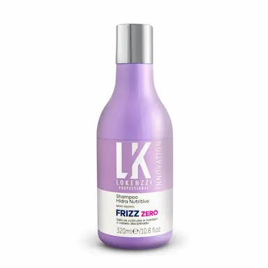 SHAMPOO HIDRA NUTRITIVO FRIZZ ZERO LOKENZZI 320ML LANçAMENTO