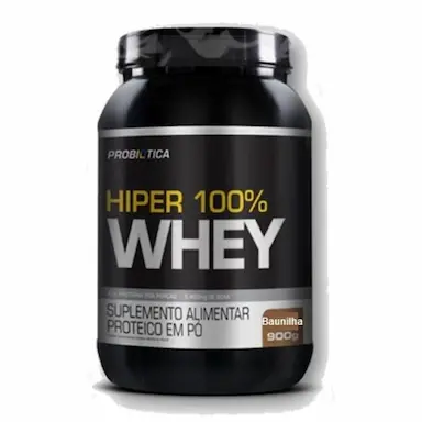 HIPER 100% WHEY - 900G BAUNILHA - PROBIOTICA