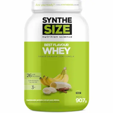 BEST FLAVOUR WHEY - 907G BANANA COM CANELA - SYNTHESIZE