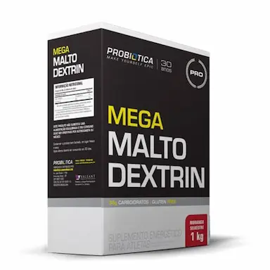MEGA MALTODEXTRIN - 1 KG MORANGO SILVESTRE - PROBIóTICA