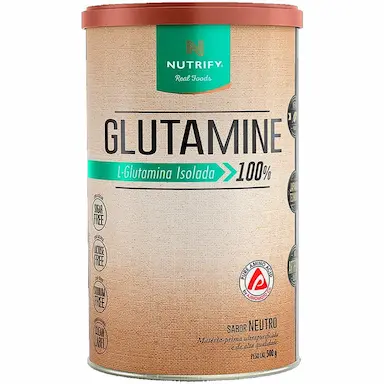 GLUTAMINE ISOLADA VEGAN - 500G NEUTRO - NUTRIFY