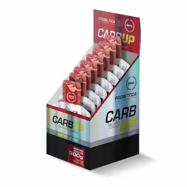 CARB UP GEL SUPER FóRMULA - MORANGO SILVESTRE - 10 SACHêS PROBIóTICA