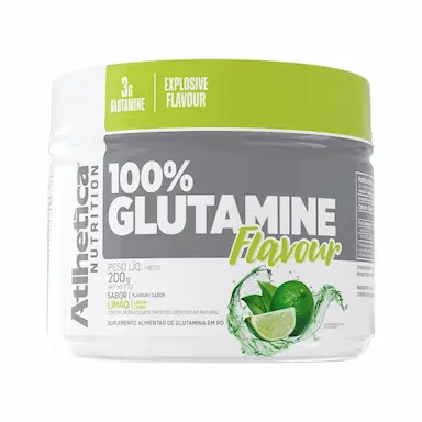 100% GLUTAMINE FLAVOUR - 200G LIMãO - ATLHETICA NUTRITION